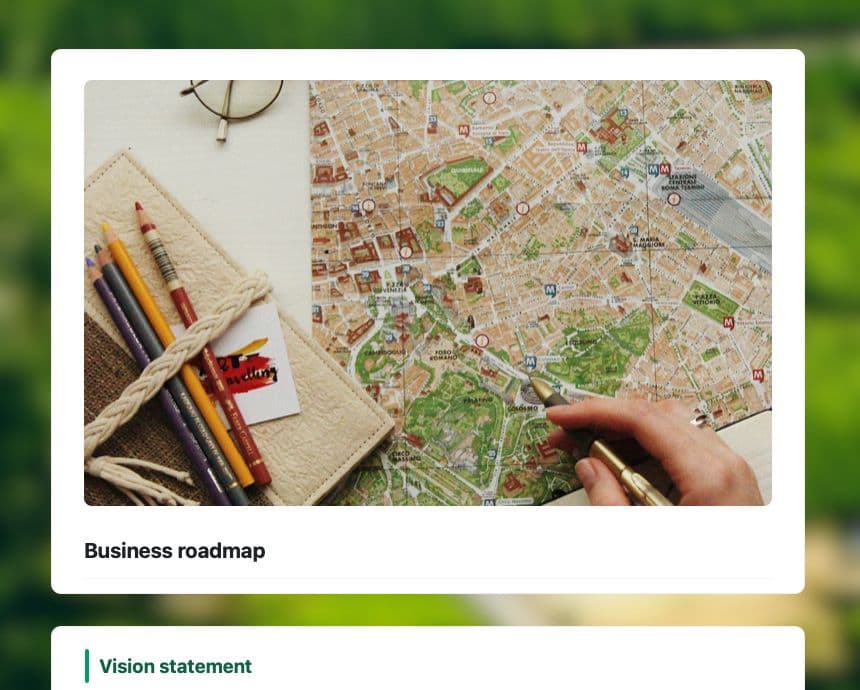 Craft Free Template: Business roadmap