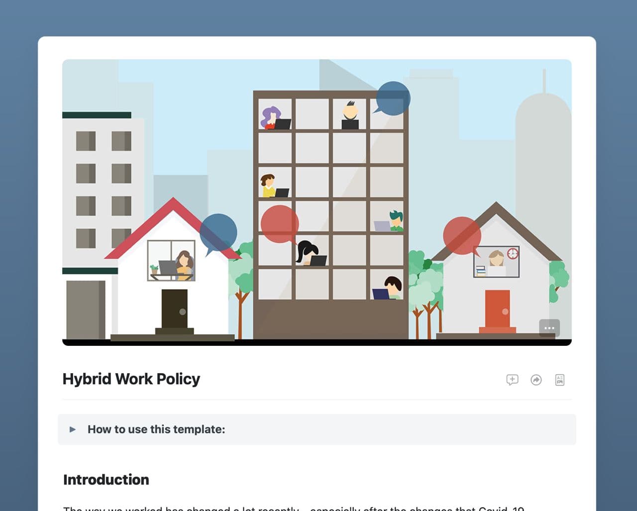 Craft Free Template: Hybrid Work Policy
