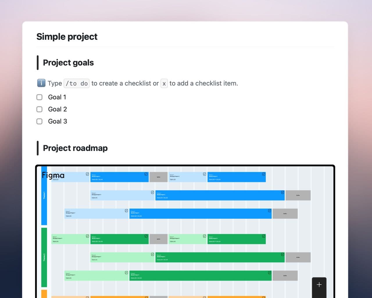 Craft Free Template: Simple project