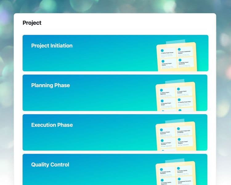 Work Breakdown Structure template