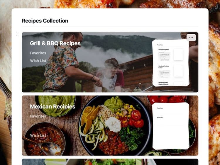 Recipe Collection Template
