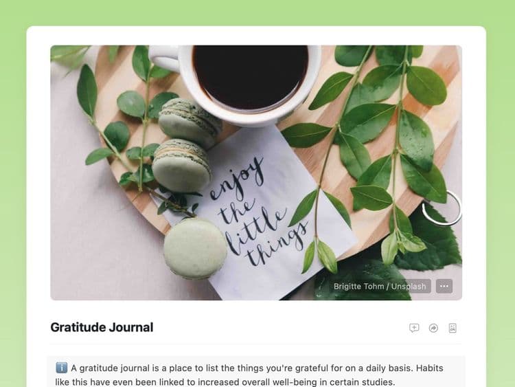 Gratitude Journal Template