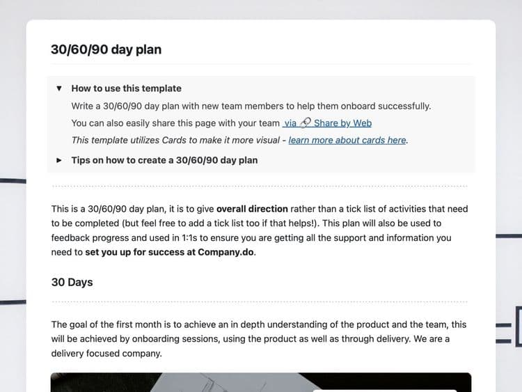 30 60 90 day plan template - free