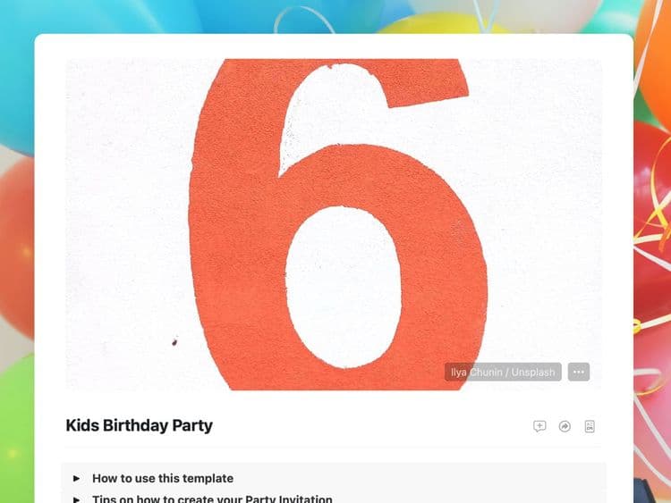 Craft Free Template: Free kids birthday party invitation template